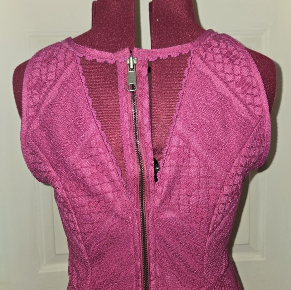 Free People Magenta Missed Connections Halter Mini Dress - Picture 8 of 15
